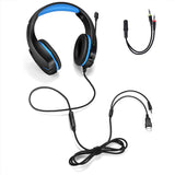 J10 3.5mm Gaming Headset With Mic And LED Lights Wired Headphones Gaming Headphones Microphone Volume Control For PC Laptop - Gadgio
