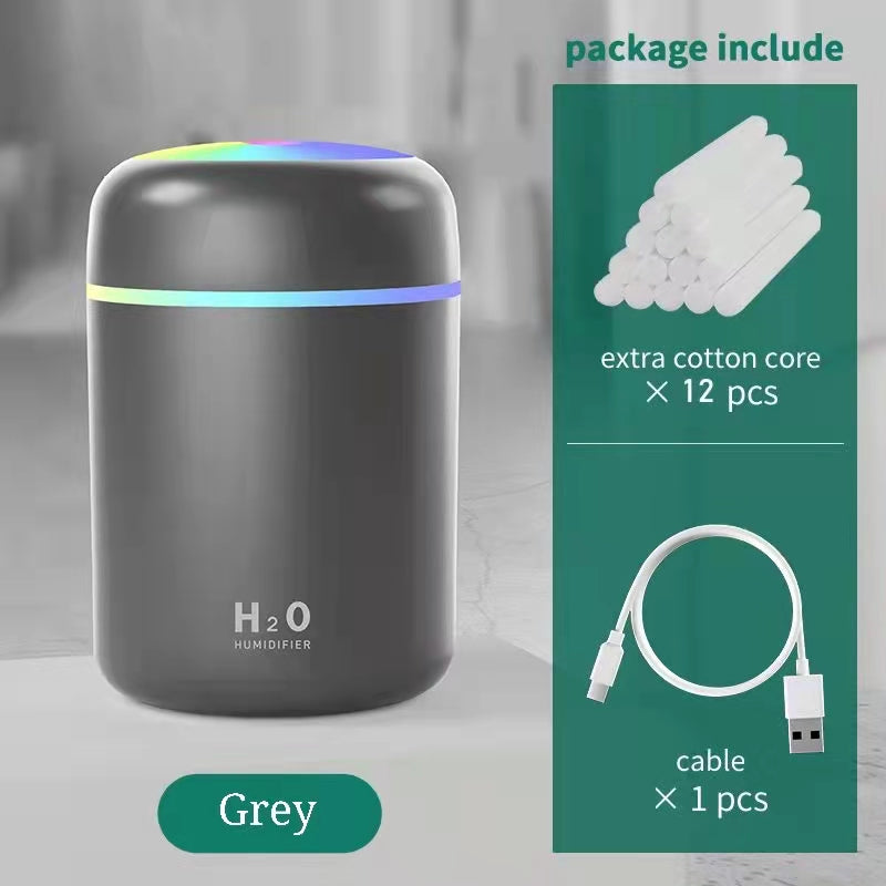 Home Car Charging Colorful Air Humidifier Usb Water Replenishment - Gadgio