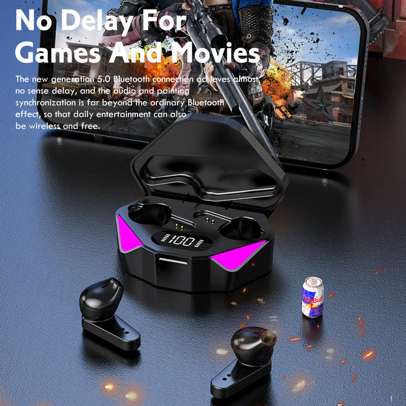 Wireless Gaming Headphones No Delay Noise Reduction Bluetooth Earphones HIFI Sound E-Sport Game Headset With Mic - Gadgio