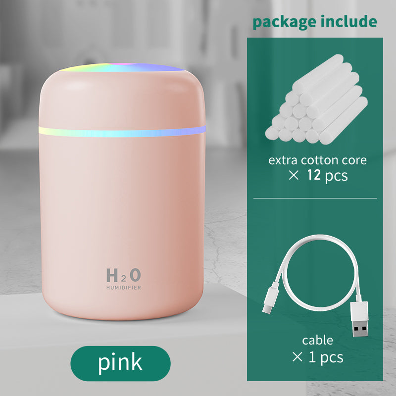 Home Car Charging Colorful Air Humidifier Usb Water Replenishment - Gadgio