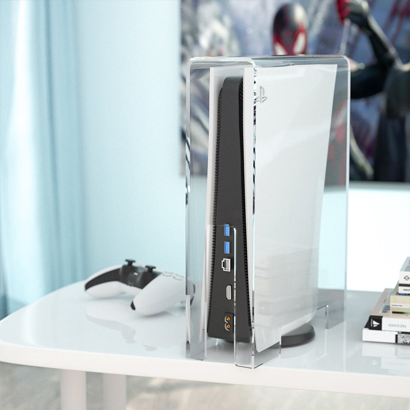 Handle Storage Box Acrylic Ps4slim Host Cooling Game Console Protection Case - Gadgio
