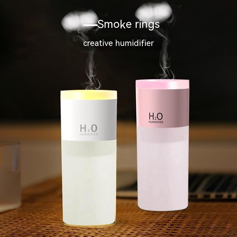 Indoor Air Humidifier Car Spit Circle Jellyfish Spray Bedroom Seven-color Night Light Creative Gift Aroma Diffuser - Gadgio