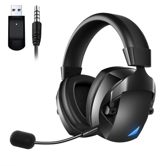 Cross-Border Over-Ear Bluetooth Headphones With Wireless Microphone - 2.4G Dual-Mode, Specialized For E-Sports, Gaming PCs & PS5 - Gadgio