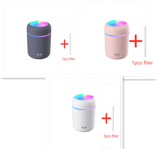 Home Car Charging Colorful Air Humidifier Usb Water Replenishment - Gadgio