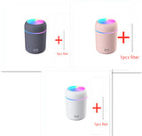 Home Car Charging Colorful Air Humidifier Usb Water Replenishment - Gadgio