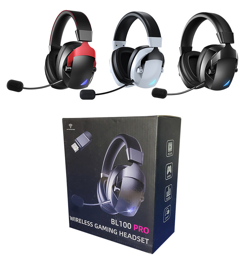 Cross-Border Over-Ear Bluetooth Headphones With Wireless Microphone - 2.4G Dual-Mode, Specialized For E-Sports, Gaming PCs & PS5 - Gadgio