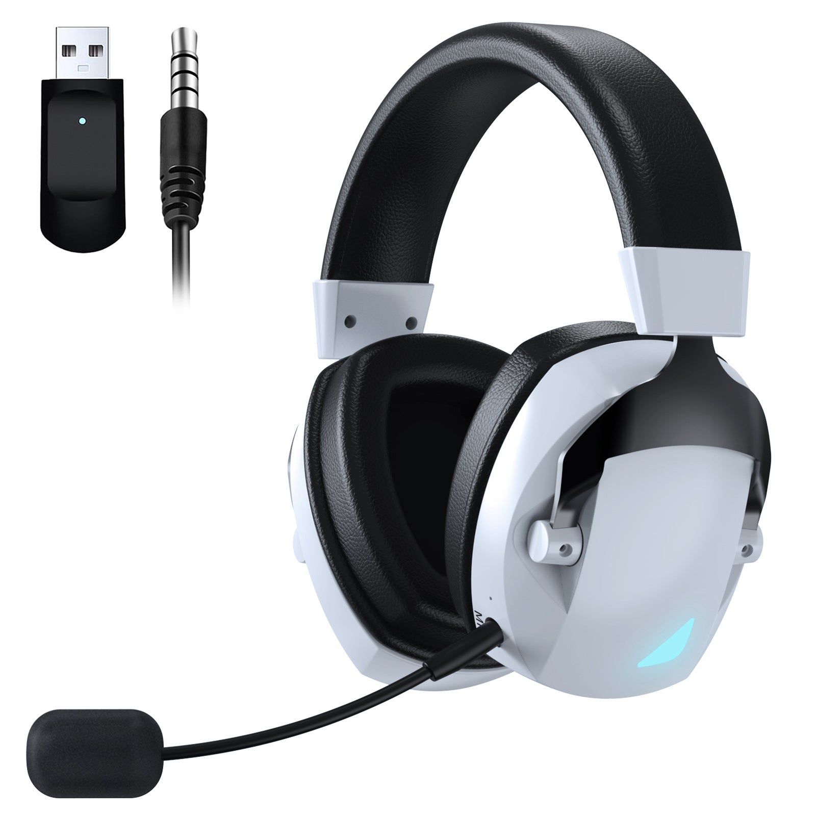Cross-Border Over-Ear Bluetooth Headphones With Wireless Microphone  2.4G Dual-Mode, For E-Sports, Gaming PCs & PS5 - Gadgio