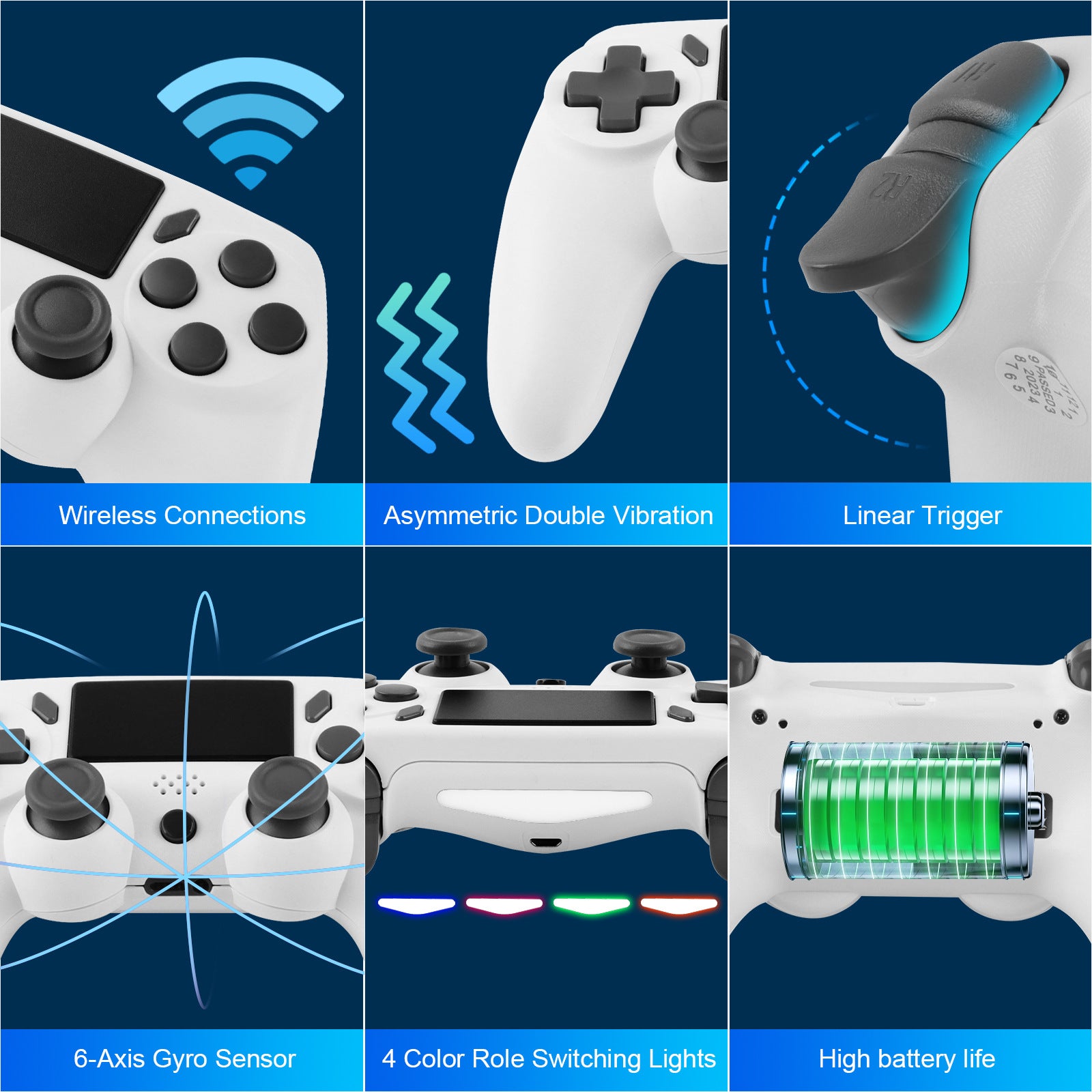 Six-axis Gyroscope Vibration Motion Sensing Game Handle - Gadgio