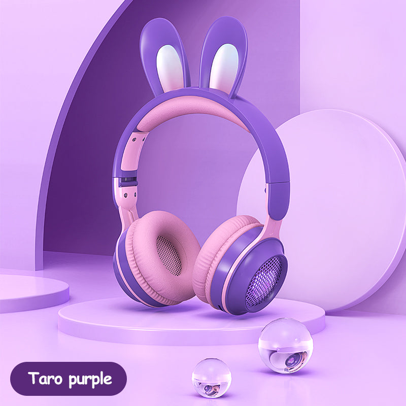 Rabbit Ear Headphones Wireless Luminous Extendable Wheat Headphones - Gadgio