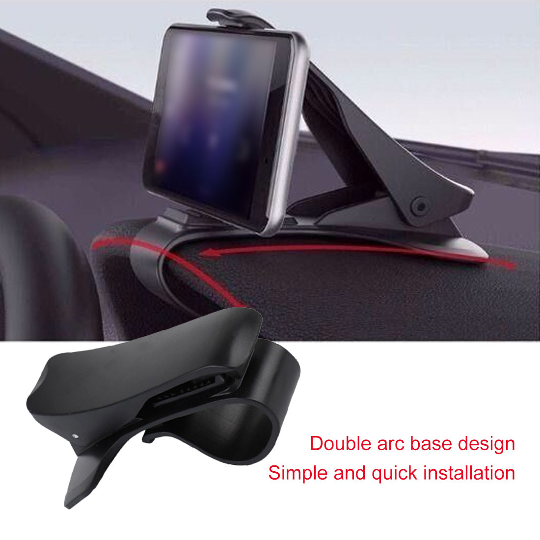 Car Phone Holder Universal Car Stand 360 Degree GPS Dashboard Gravity Phone Holder - Gadgio
