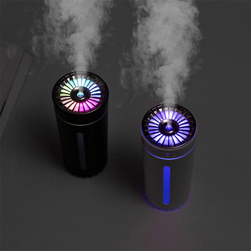 Wireless Air Humidifier Colorful Lights Mute Ultrasonic USB Fogger Diffuser Purifier 800mAh Rechargeabl Cool Mist Maker For Car - Gadgio