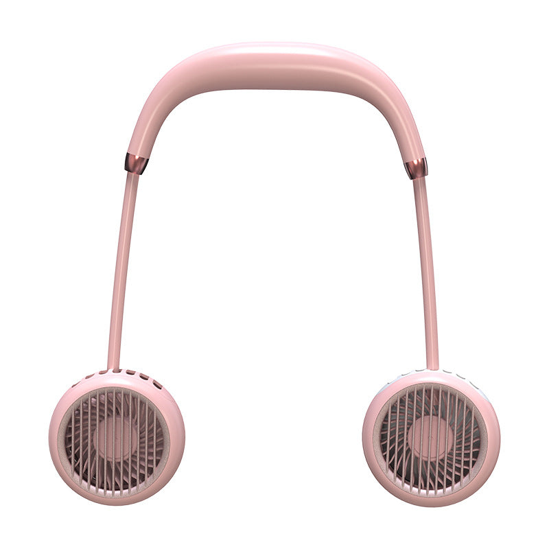 Leafless Hanging Neck Fan Portable Mini Lazy Silent Charging Portable Electric Fan
