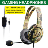 Camouflage Ps4 Headset Bass Gaming Headphones - Gadgio