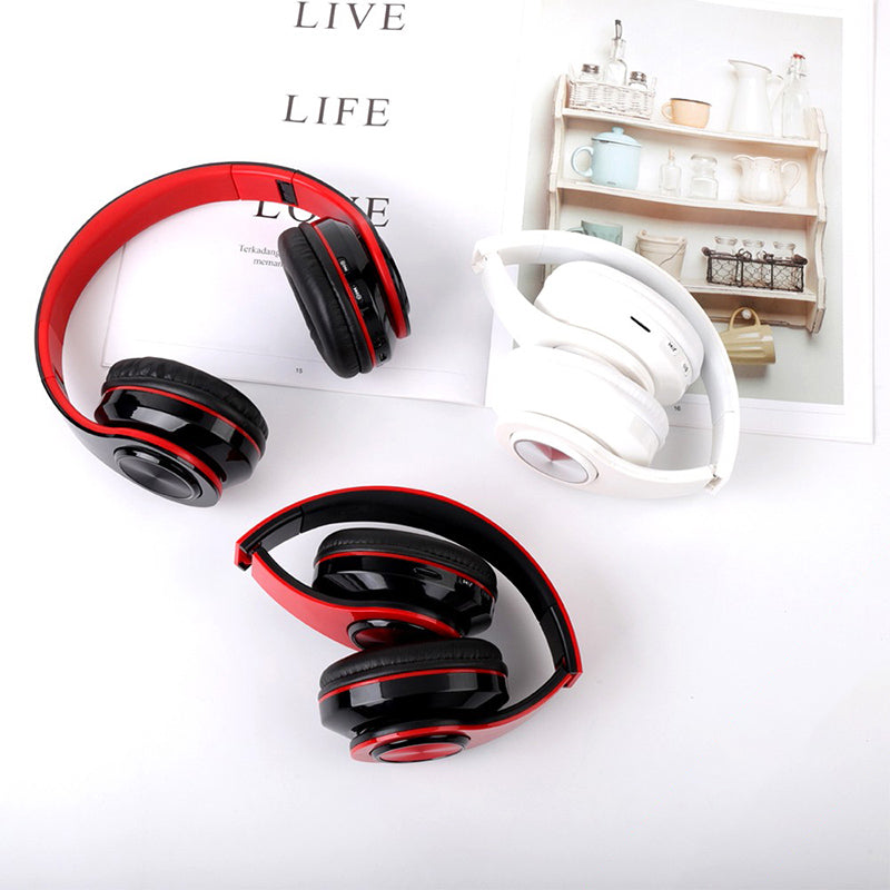 LED Wireless Bluetooth Headphones Gaming Headsets Sport Earphone With Support TF Card Colorful Breathing Lights - Gadgio