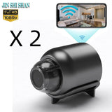 Wireless WiFi surveillance camera with 1080P HD night vision, small home security monitor for remote remote monitoring.