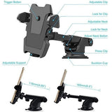 Windshield Car Phone Holder Universal in Car Cellphone Holder Stand Adjustable Phone Suction Cup Holder Car Mount Phone Stand - Gadgio