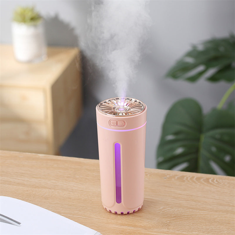Wireless Air Humidifier Colorful Lights Mute Ultrasonic USB Fogger Diffuser Purifier 800mAh Rechargeabl Cool Mist Maker For Car - Gadgio