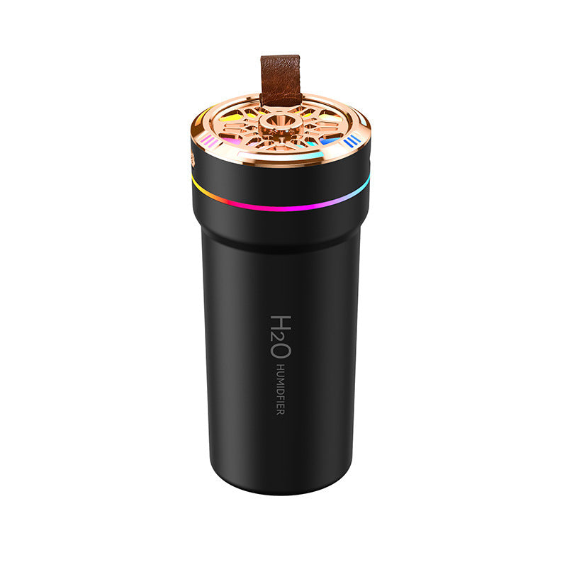 Car Humidifier Small Mini Air Purifier Starry Sky Projection Ambience Light - Gadgio