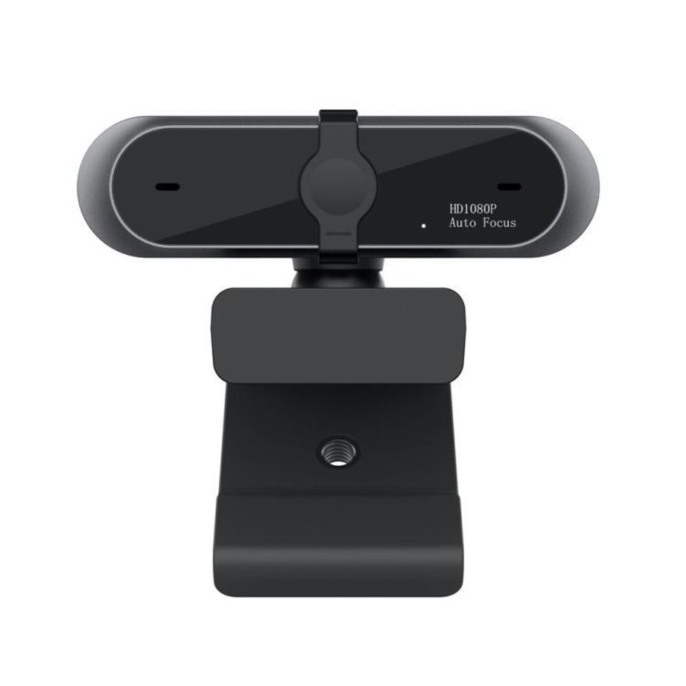 High-resolution 1080P conference video webcam showing lens and adjustable mount for clear video calls