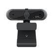 High-resolution 1080P conference video webcam showing lens and built-in microphone for clear video calls.