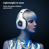 Wireless Gaming Headset Wearing Bluetooth 24g Headset RGB Luminous Headphones - Gadgio