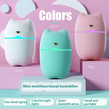 Cute Pet Cat Humidifier Household Car Desktop Air Atomization Mini Spray Aromatherapy Mute Hydrating - Gadgio