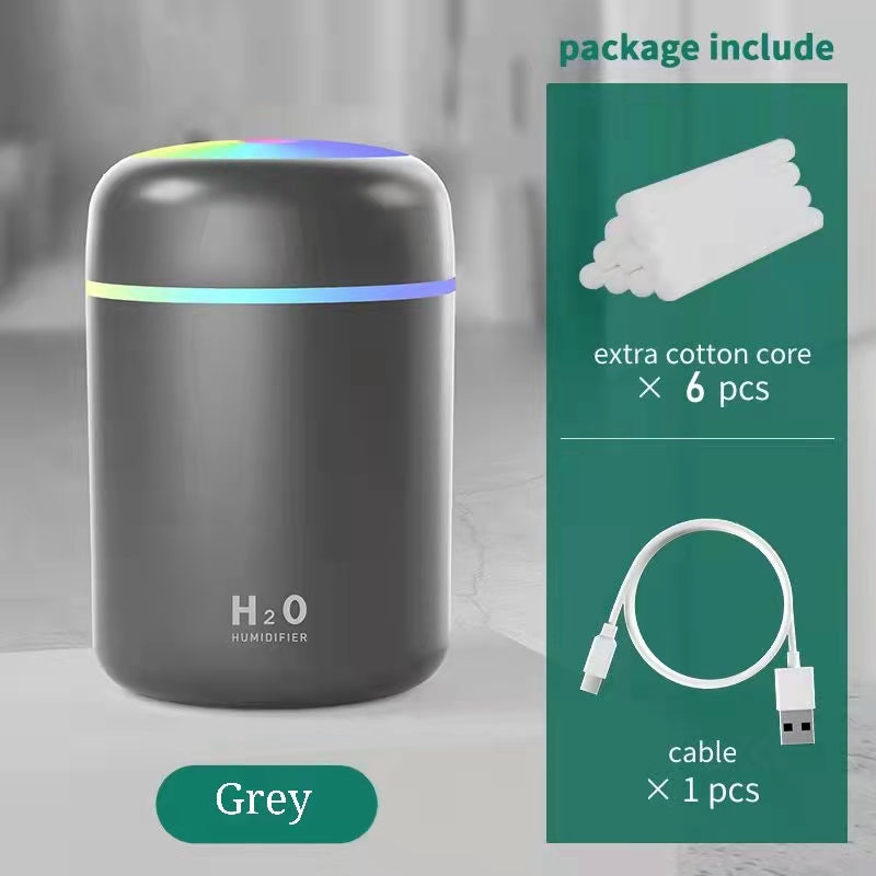 Home Car Charging Colorful Air Humidifier Usb Water Replenishment - Gadgio
