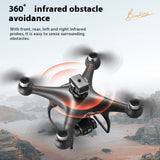 S116 Brushless UAV Four-side Obstacle Avoidance Aerial Photography HD Toy - Gadgio