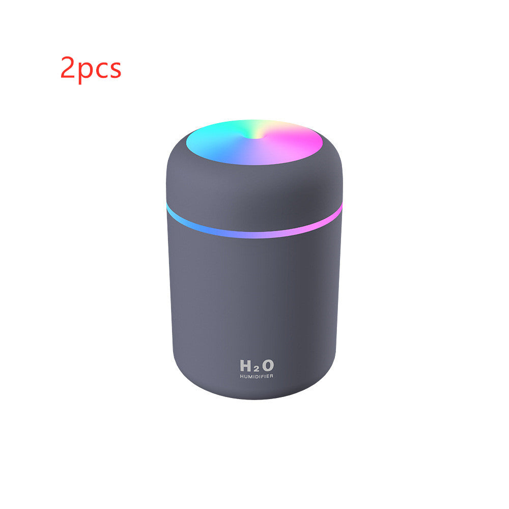 Home Car Charging Colorful Air Humidifier Usb Water Replenishment - Gadgio