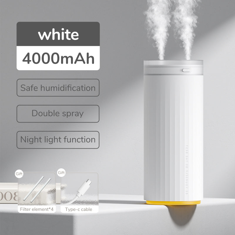 Small Humidifiers 500ml Desk Humidifier Night Light Function Quiet Operation Electric Aroma Diffuser Air Car Humidifier - Gadgio