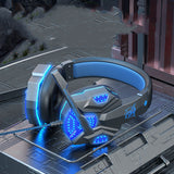 Gaming 7.1 Wire-controlled Headset Light-emitting Headphones - Gadgio