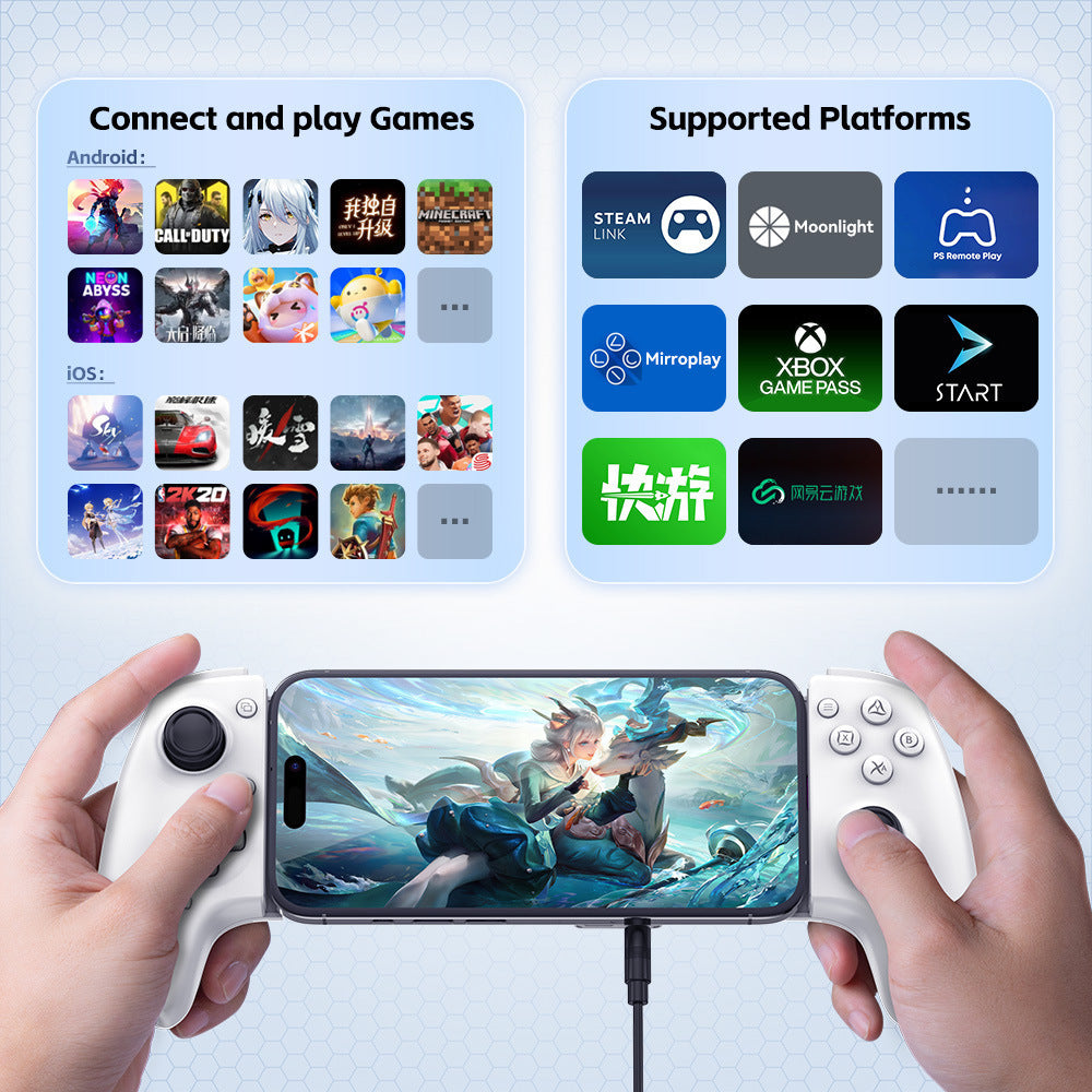 Type-C Wired Bluetooth Android IOS Computer Streaming PS Handle - Gadgio