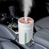 Wireless Air Humidifier Colorful Lights Mute Ultrasonic USB Fogger Diffuser Purifier 800mAh Rechargeabl Cool Mist Maker For Car - Gadgio