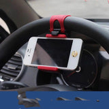 Car Supplies Multifunctional Car Phone Holder Steering Wheel Hanging Button Mobile Phone Holder Of Cars Navigation Phone Holder - Gadgio