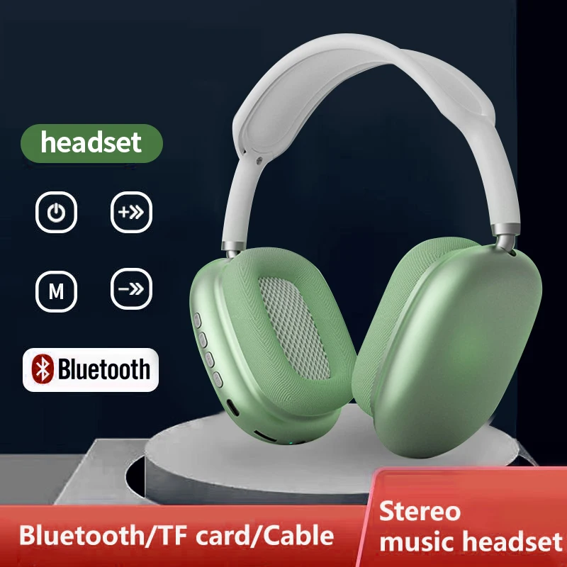 P9 Wireless Bluetooth Headset Outdoor Sports Gaming Wireless Headphones With Mic Noise Cancelling Earbuds Bluetooth Earphones - Gadgio