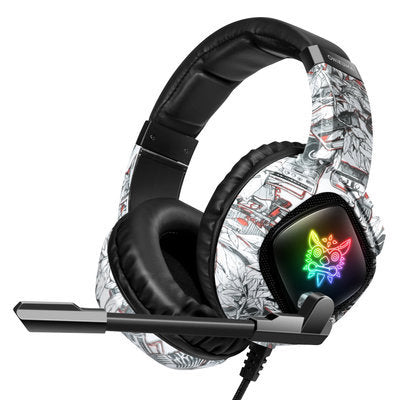 Gaming Headset For X-box One, PS4 Over Ear Headphones RGB Earphone With Noise Cancellation Microphone Volume Controller Tablet - Gadgio