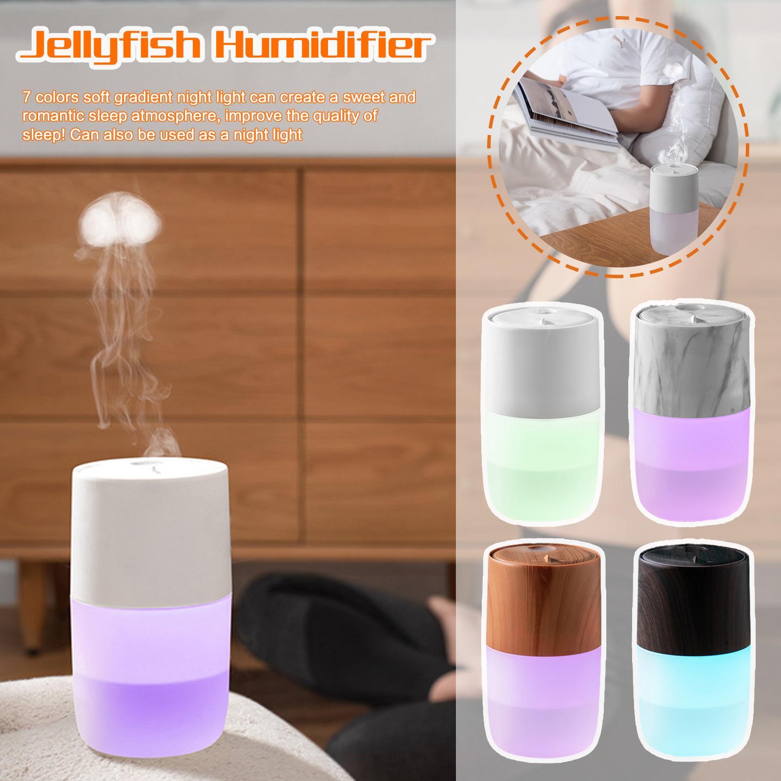 Mini Air Humidifier Portable Home Car USB Charging Desktop Office Small Silent Jellyfish Elf Moisturizing Humidifier - Gadgio
