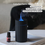 Car Diffuser Humidifier Auto Air Purifier Air Freshener With Flame LED Light For Car Aroma Aromatherapy Diffuser - Gadgio