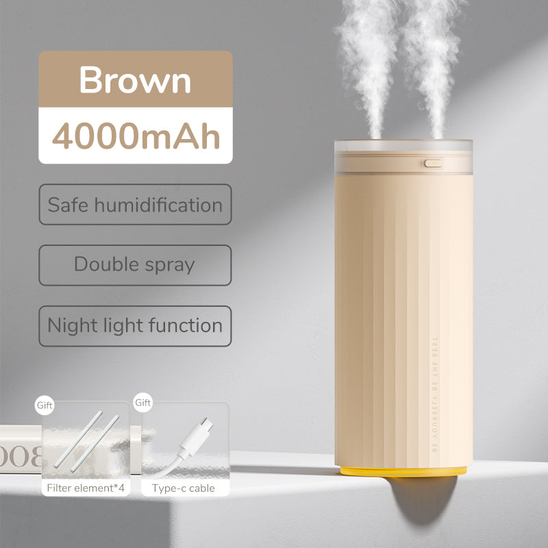 Small Humidifiers 500ml Desk Humidifier Night Light Function Quiet Operation Electric Aroma Diffuser Air Car Humidifier - Gadgio