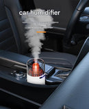 Volcano USB Humidifier Compact Battery-Powered Digital Display Car Aromatherapy Charging Air Moisturizing Humidifier - Gadgio