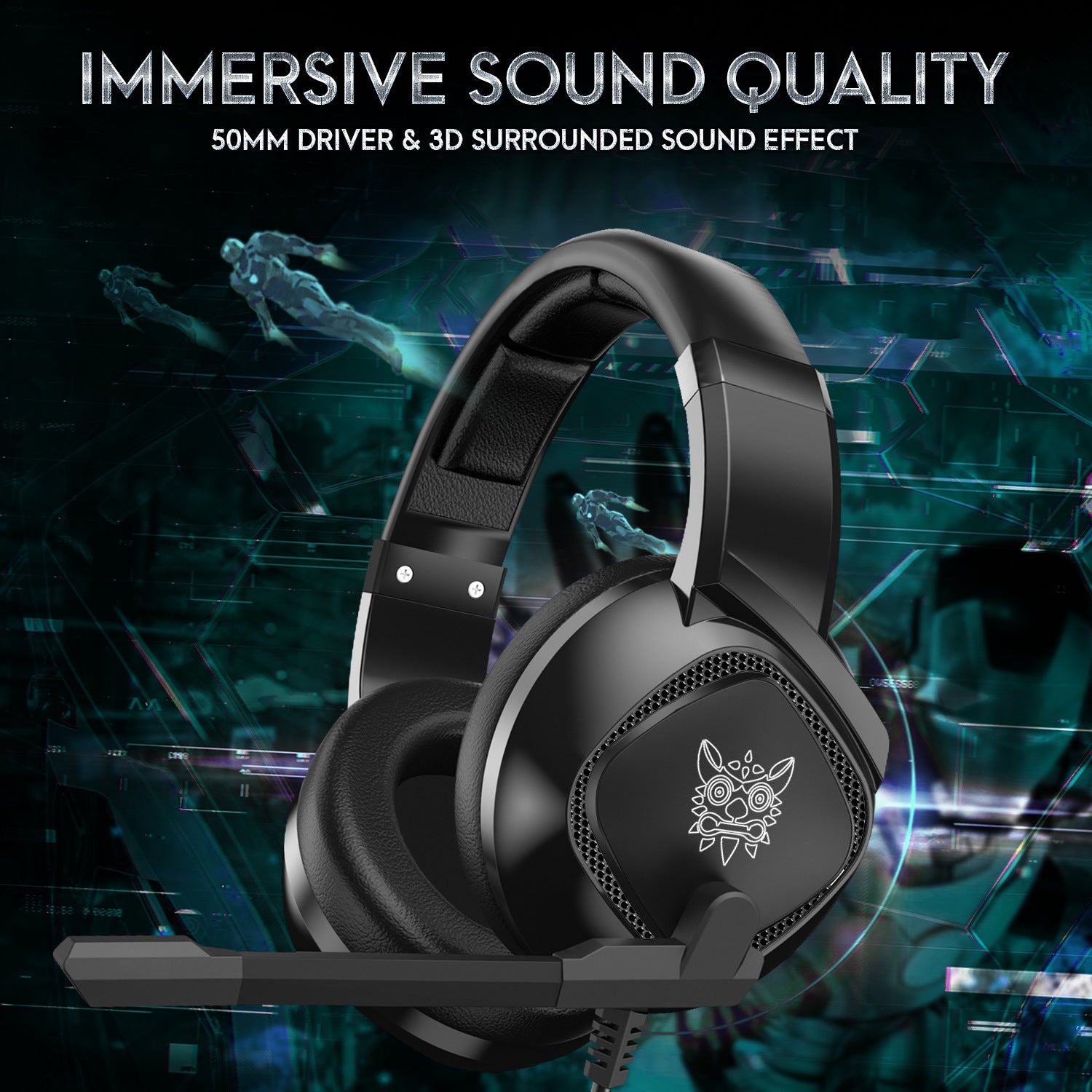 Gaming Headset For X-box One, PS4 Over Ear Headphones RGB Earphone With Noise Cancellation Microphone Volume Controller Tablet - Gadgio