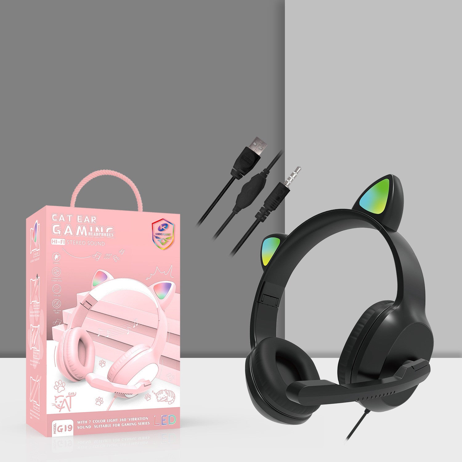 Headphones Wired Gaming Headset G19 - Gadgio
