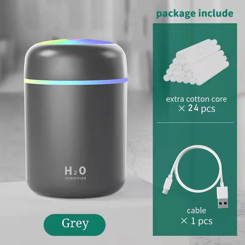Home Car Charging Colorful Air Humidifier Usb Water Replenishment - Gadgio