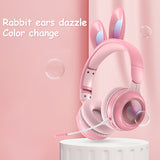 Rabbit Ear Headphones Wireless Luminous Extendable Wheat Headphones - Gadgio