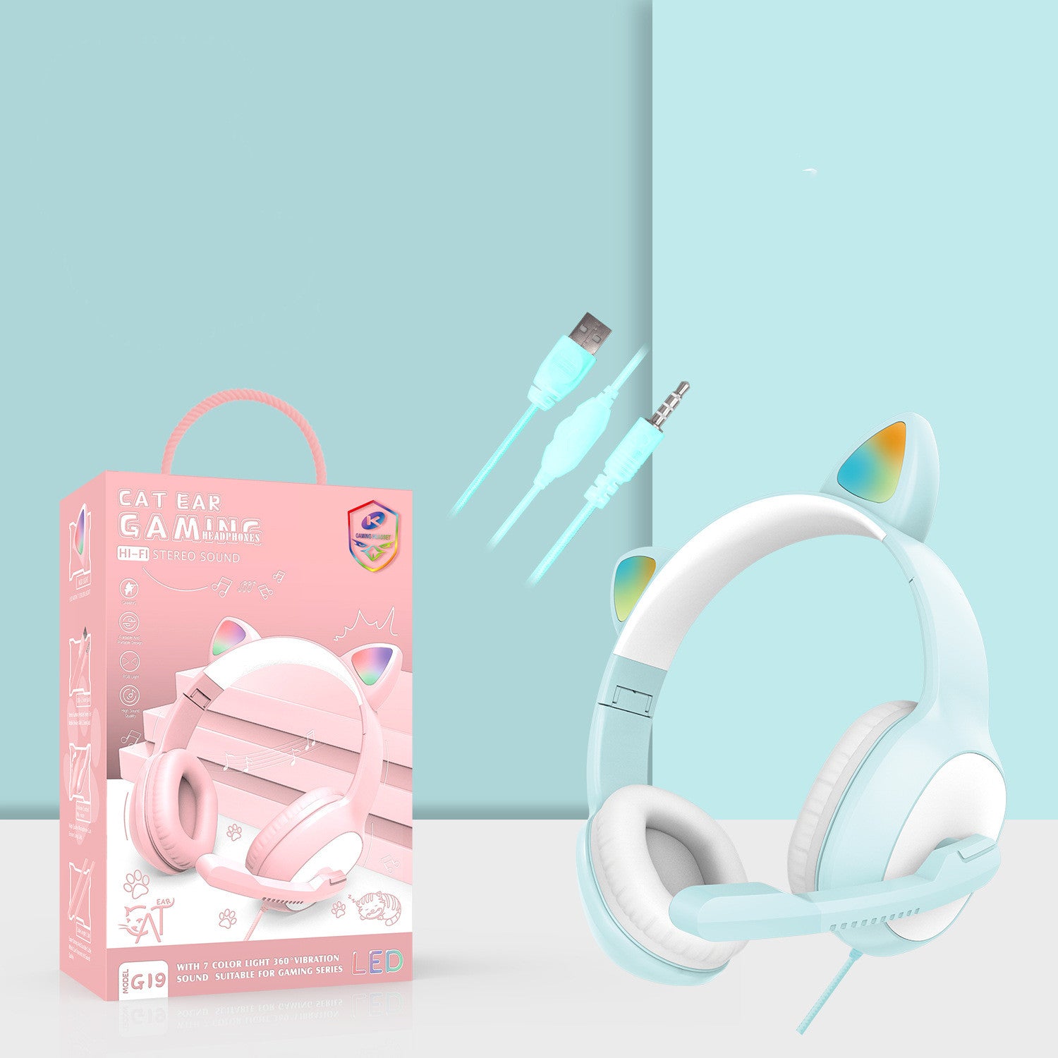 Headphones Wired Gaming Headset G19 - Gadgio