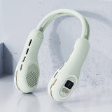 Silent Mini Usb Bladeless Ambience Light Hanging Neck Fan Summer Gadgets