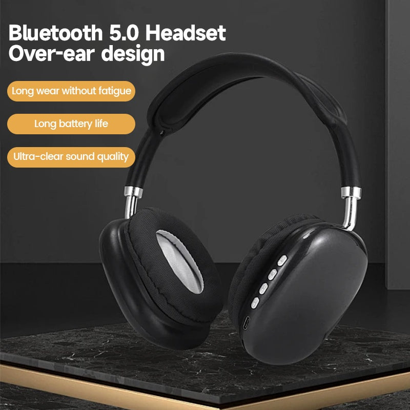 P9 Wireless Bluetooth Headset Outdoor Sports Gaming Wireless Headphones With Mic Noise Cancelling Earbuds Bluetooth Earphones - Gadgio