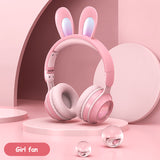 Rabbit Ear Headphones Wireless Luminous Extendable Wheat Headphones - Gadgio