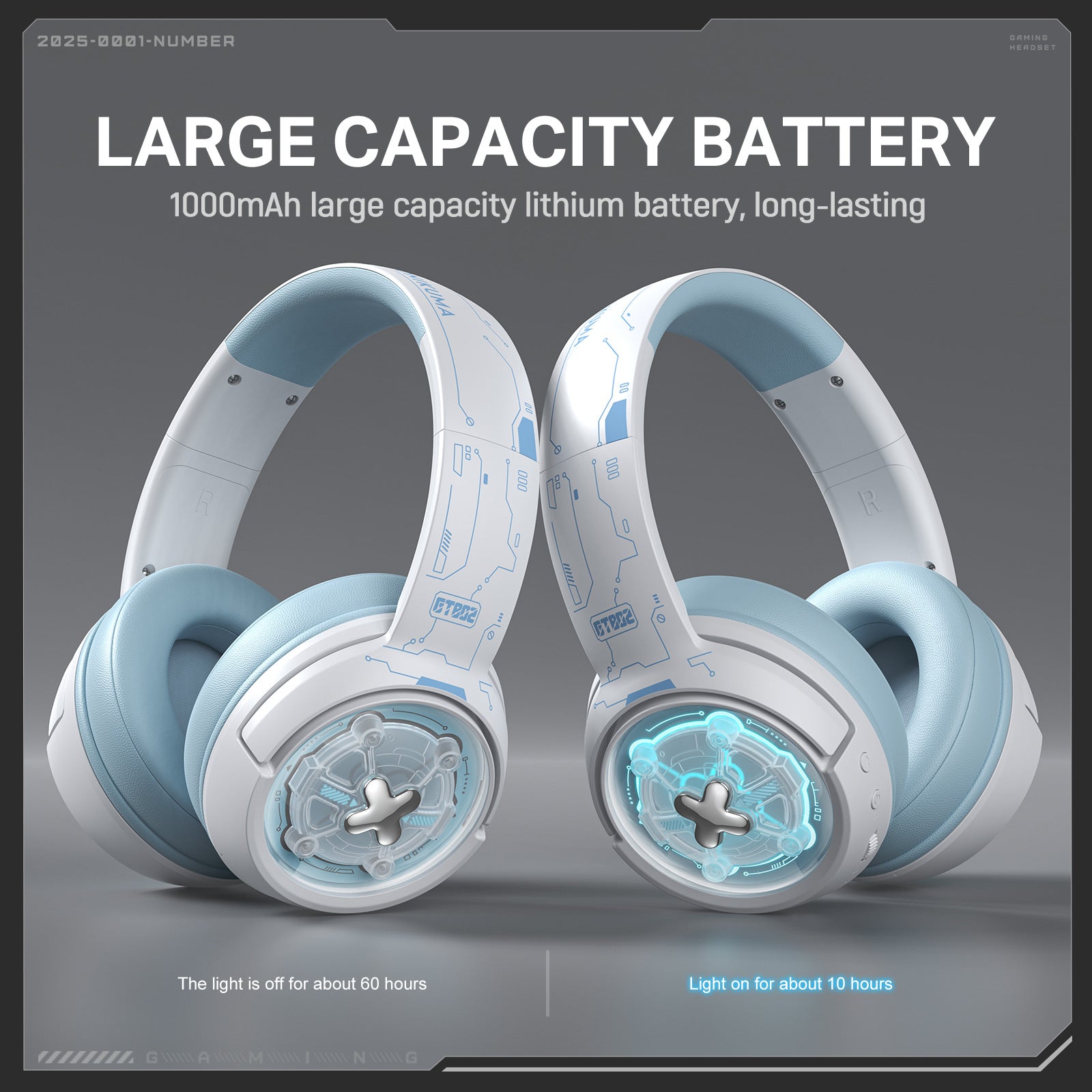 Wireless Gaming Headset Over-ear Bluetooth Headphones - Gadgio