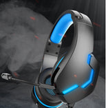 J10 3.5mm Gaming Headset With Mic And LED Lights Wired Headphones Gaming Headphones Microphone Volume Control For PC Laptop - Gadgio